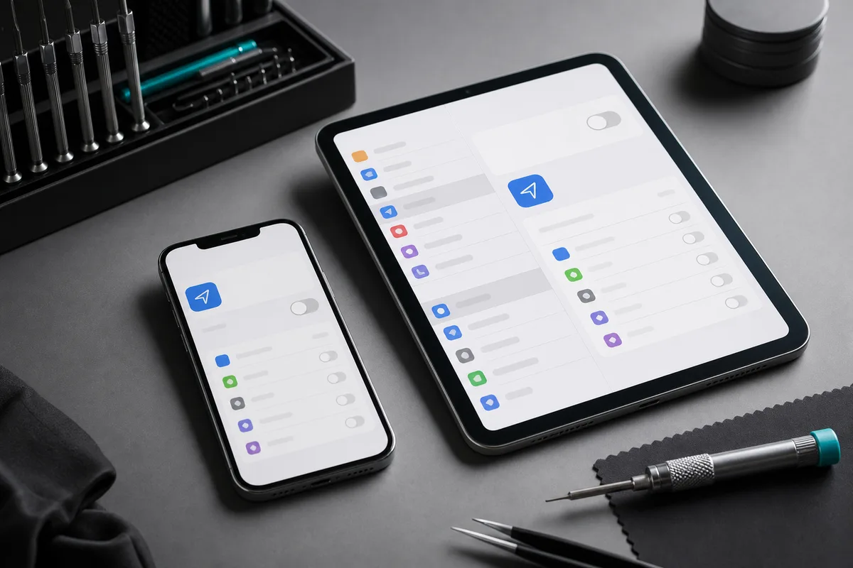 Désactiver la localisation sur iPhone et iPad